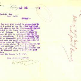 Letter: F. Lassetter & Co. enquiring when it will be convenient for them to trial the use of 