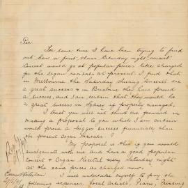 Letter: AG Luke offering a plan for Saturday night concerts in the Town Hall. (Note: Cannot 