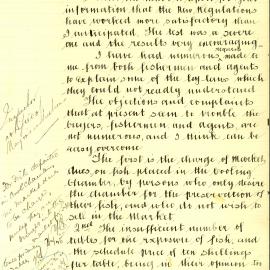 Report: Thomas Lutton, Markets Inspector, reporting on the trial of the new regulations, which he 