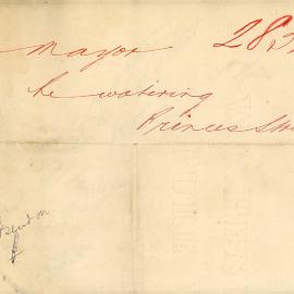 Memorandum: The Mayor, water cart and dust carts to go more frequently to Princes Street.