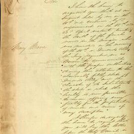 Letter - Jury at murder inquest for Mary Moore concerned at state of Durand's Alley Haymarket, 1851