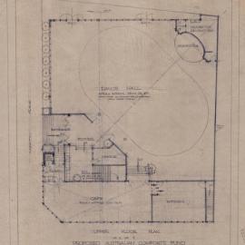 Plan - Dance Hall, Australian Comforts Fund, Jewish Women's Café, Martin Place, 1944