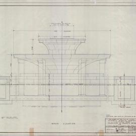 Plan - Granite facing, Hyde Park Archibald Memorial Fountain, no date