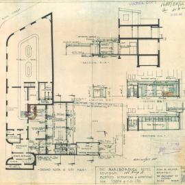 Plan - Marlborough Hotel, King St Newtown, 1961