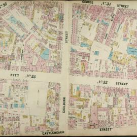 Plans of Sydney (Doves), 1880: Map 13 - Blocks 33, 34, 35, 36