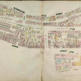 Plans of Sydney (Doves), 1880: Map 18 - Blocks 43, 44, 59, 65