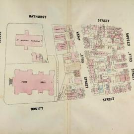 Plans of Sydney (Doves), 1880: Map 38 - Blocks 88, 89