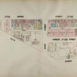 Plans of Sydney (Doves), 1880: Map 43 - Blocks 101, 102, 103