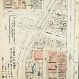 Plans of Sydney (Fire Underwriters), 1917-1939: Blocks 182, 183, 184, 193, 194
