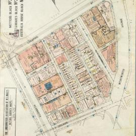Plans of Sydney (Fire Underwriters), 1917-1939: Blocks 210, 211, 212