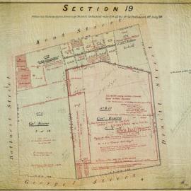 City of Sydney - Survey Plans, 1833: Section 19