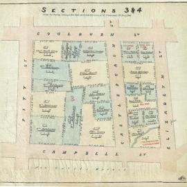 City of Sydney - Survey Plans, 1833: Section 3, 4