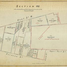 City of Sydney - Survey Plans, 1833: Section 66