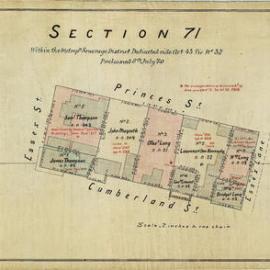 City of Sydney - Survey Plans, 1833: Section 71