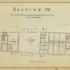 City of Sydney - Survey Plans, 1833: Section 72