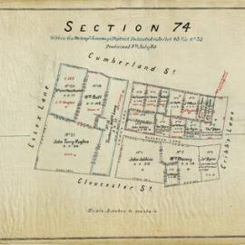 City of Sydney - Survey Plans, 1833: Section 74