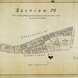 City of Sydney - Survey Plans, 1833: Section 75