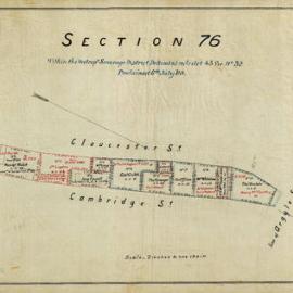 City of Sydney - Survey Plans, 1833: Section 76