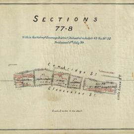 City of Sydney - Survey Plans, 1833: Section 77, 78