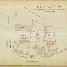 City of Sydney - Survey Plans, 1833: Section 85