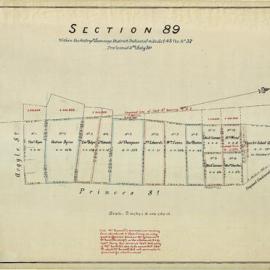 City of Sydney - Survey Plans, 1833: Section 89