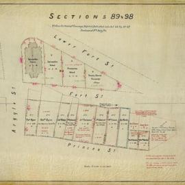 City of Sydney - Survey Plans, 1833: Section 89, 98