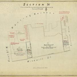 City of Sydney - Survey Plans, 1833: Section 91