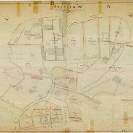 City of Sydney - Survey Plans, 1833: Section 92