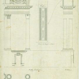 Plan - Half inch scale of Proscenium Front of Organ Gallery (No. 35), no date