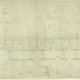 ¼ inch scale detail of Plan of Corridor - Centennial hall - shewing Pilasters and openings [not 