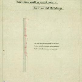 Section of Wall at Junctions of New and Old Buildings (No. 50B)