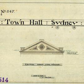 Elevation  of Gable to Roof. (No.247, No. 18A) 10 Nov. 1887