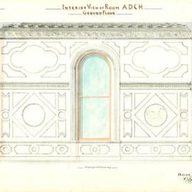 Plan - Interior Room ADCH, Sydney Town Hall, George Street Sydney, 1878