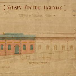Plan - Sydney Electric Lighting, extension of generating station, northern elevation, Pyrmont, 1906