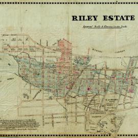 Plan - Riley Estate - Woolloomooloo, Darlinghurst and Surry Hills, 1844
