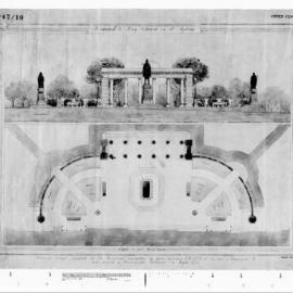 Plan - Memorial to King Edward VII at Sydney, Macquarie Street Sydney, 1933 [M]
