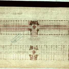 Plan (linen) - Queen Victoria Building (QVB) - Alterations to ground, first and second floors, 1917