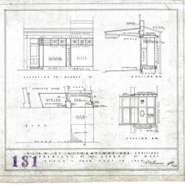 Plan (tracing) - Queen Victoria Building (QVB) - Alterations - Shop no.147, 1918