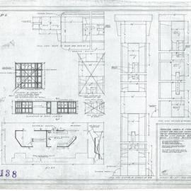 Plan (tracing) - Queen Victoria Building (QVB) - Layout for City Health Department offices, 1925