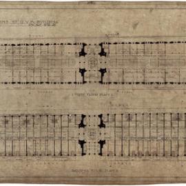 Plan (tracing) - Queen Victoria Building (QVB) - Ground and first floor alterations, 1917