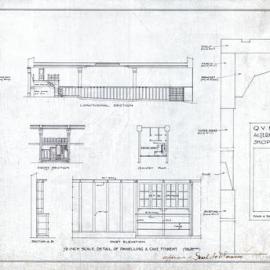 Plan (tracing) - Queen Victoria Building (QVB) - Alterations to shop no.7, 1918