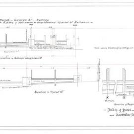Plan (tracing) - Queen Victoria Building (QVB) - Details of stall boards to shop windows, 1892