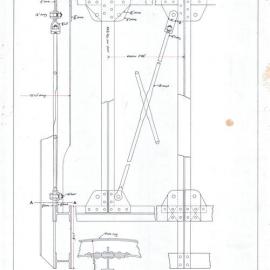 Plan (tracing) - Queen Victoria Building (QVB) - Principals and braces in main dome lantern, 1892