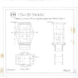 Plan (tracing) - Queen Victoria Building (QVB) - Details of box for second floor girders, 1892