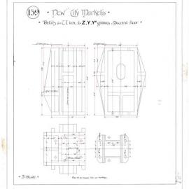 Plan (tracing) - Queen Victoria Building (QVB) - Details of box for second floor girders, 1892