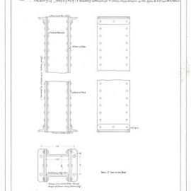 Plan (tracing) - Queen Victoria Building (QVB) - Stanchions between ground and first floors, 1892