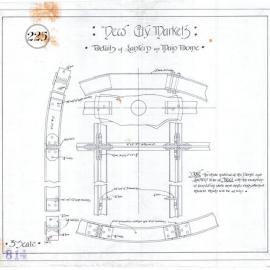 Plan (tracing) - Queen Victoria Building (QVB) - Details of lantern on main dome, 1892