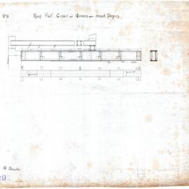 Plan (tracing) - Queen Victoria Building (QVB) - Girders under small dome, 1892