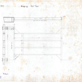 Plan (tracing) - Queen Victoria Building (QVB) - First floor gangway, 1892