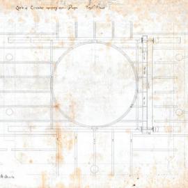 Plan (tracing) - Queen Victoria Building (QVB) - First floor - Circular opening under dome, 1892